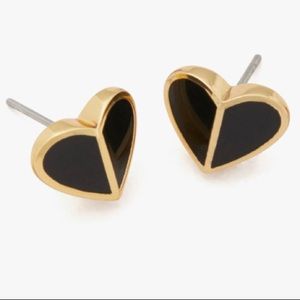 Kate Spade Black Heart Earrings
